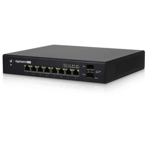 Ubiquiti EdgeSwitch 8-Port (ES-8-150W) [PoE +, 150W, 2x SFP, stolni i zidni] Cijena