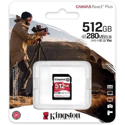 CARD 512GB Kingston Canvas React Plus XC Class 10 UHS-II U3 V60 Cijena