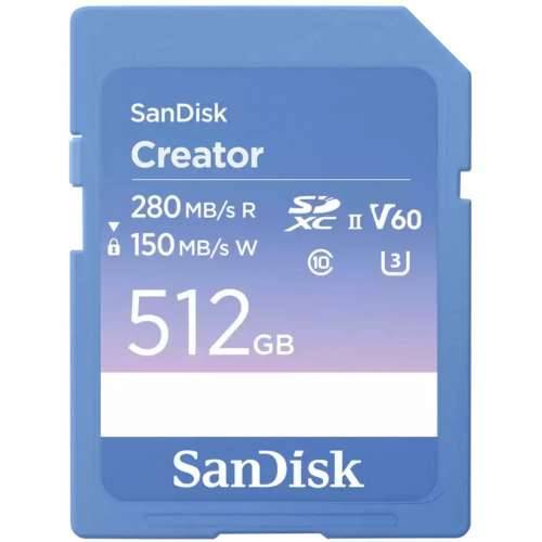 SanDisk Creator 512GB SD UHS-II Card Memory Card up to 280 MB/s Cijena