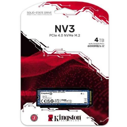 Kingston NV3 NVMe 4000GB,R6000/W5000, M.2 2280 Cijena