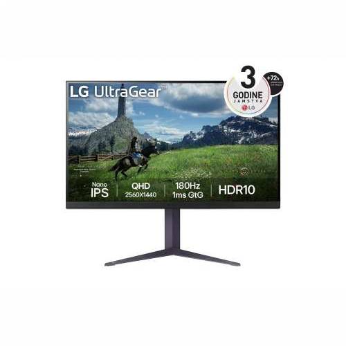 LG 32GS85Q 31,5”, QHD, 2xHDMI, DP, USB, HAS, 180Hz Cijena