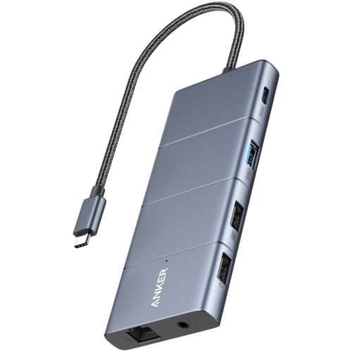Anker 565 11-Port USB-C Hub External Gray
