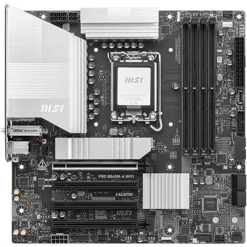 MSI PRO B860M-A WIFI motherboard 1851 M.2/WIFI7/BT/HDMI/DP/TB4/USB-C Cijena
