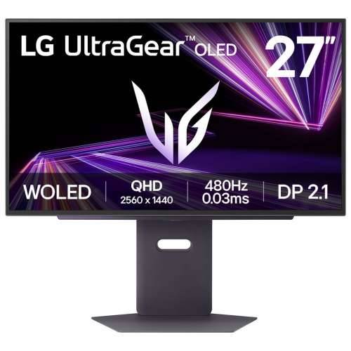LG UltraGear 27GX790A-B 67.3cm (26.5") QHD OLED Gaming Monitor 16:9 HDMI/DP 480Hz 0.03ms (GtG)