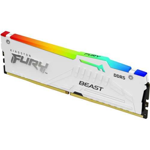 32GB (2x16GB) Kingston Fury Beast White RGB EXPO DDR5-6000 CL30 RAM memory kit Cijena