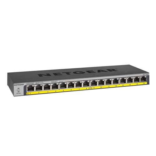 NETGEAR 16-Port Gigabit Ethernet Neupravljani PoE / PoE + sklopka (GS116PP-100EUS) Cijena