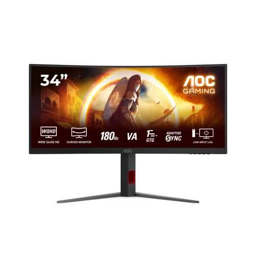 AOC LED 34”, CU34G4, WQHD, VA, 180Hz, HAS,