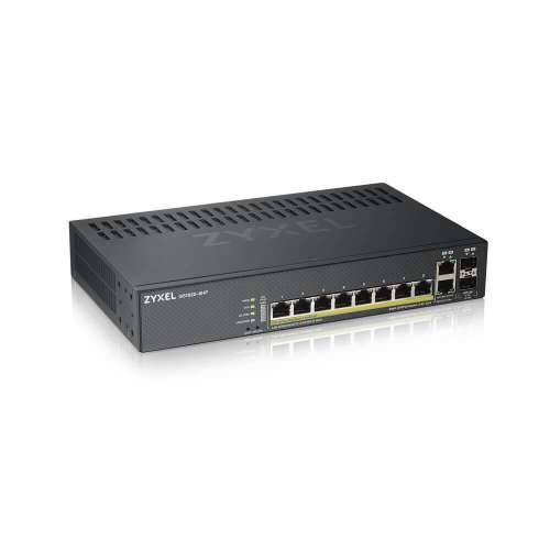 Zyxel GS1920-8HPV2 Gigabit 8-Port PoE + upravljački preklopnik (100/1000 Mbit / s, QoS, ugljik, Zyxel NebulaFlex)
