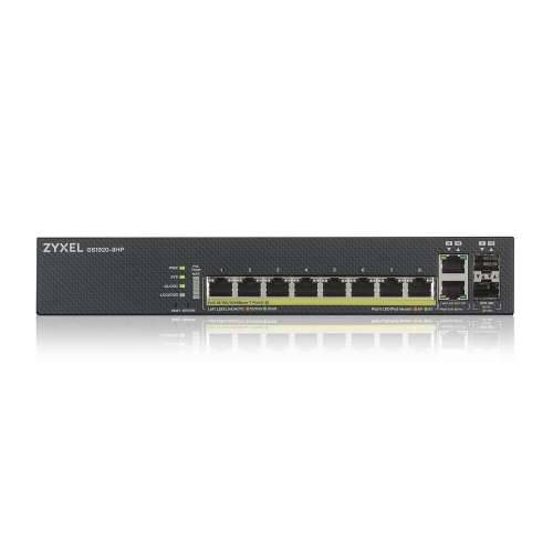 Zyxel GS1920-8HPV2 Gigabit 8-Port PoE + upravljački preklopnik (100/1000 Mbit / s, QoS, ugljik, Zyxel NebulaFlex) Cijena