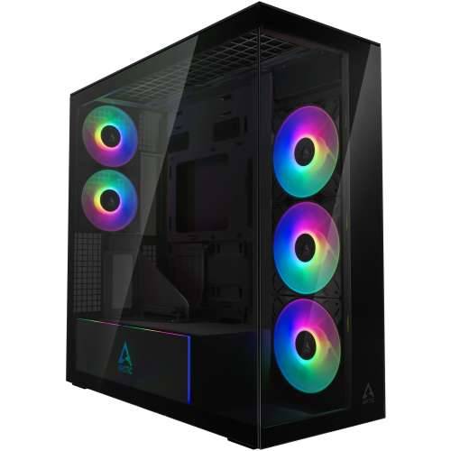 ARCTIC Xtender VG Mirror Black E-ATX Gaming Case with Side Window