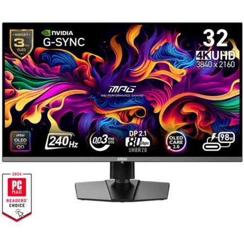 31.5“ (80cm)TFT MSI MPG 322URXDE QD-OLED Flat 240Hz Black