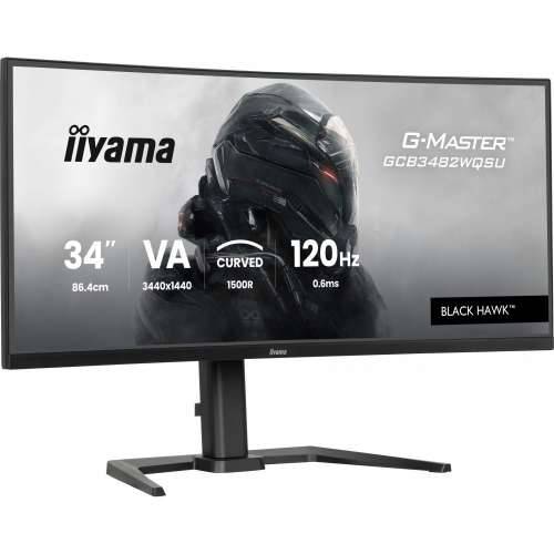 iiyama G-Master Black Hawk GCB3482WQSU-B1 86.4cm (34") UWQHD VA Gaming Monitor Curved 21:9 DP/HDMI/USB 120Hz 0.6ms Sync Cijena