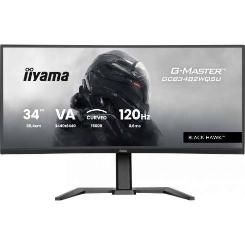 iiyama G-Master Black Hawk GCB3482WQSU-B1 86.4cm (34") UWQHD VA Gaming Monitor Curved 21:9 DP/HDMI/USB 120Hz 0.6ms Sync Cijena