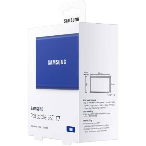 1TB Samsung Portable T7 USB 3.2 Gen2 Blue retail Cijena