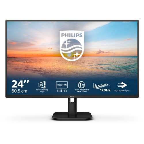 61cm/24“ (1920x1080) Philips 24E1N1100A 16:9 FHD IPS 1ms 100Hz VGA HDMI Speaker Black