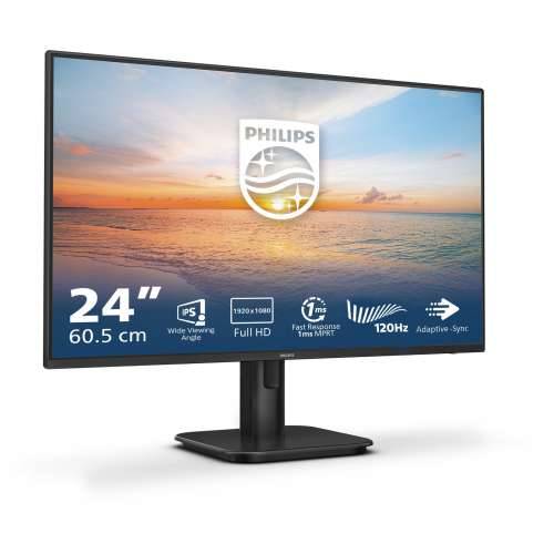 61cm/24“ (1920x1080) Philips 24E1N1100A 16:9 FHD IPS 1ms 100Hz VGA HDMI Speaker Black Cijena