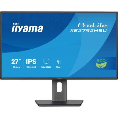 68.6cm/27“ (1920x1080) iiyama ProLite XB2792HSU-B1 16:9 IPS 3ms 100Hz HDMI DisplayPort USB VESA Speaker Pivot Black Cijena