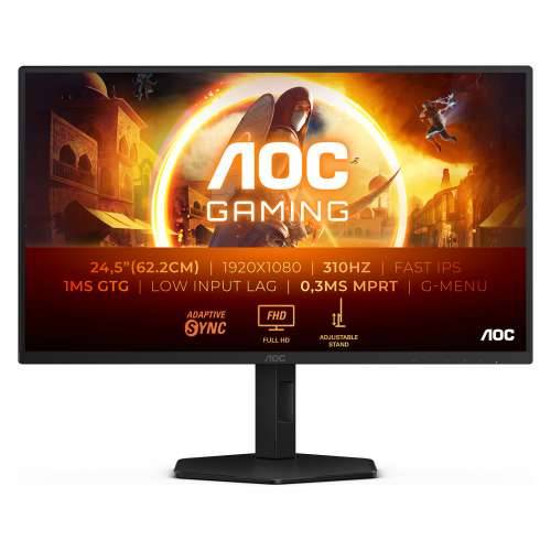 62.2cm/24.5“ (1920x1080) AOC Gaming 25G4SXU 16:9 Fast IPS 0.3ms 310Hz HDMI DisplayPort USB VESA Pivot Black Cijena