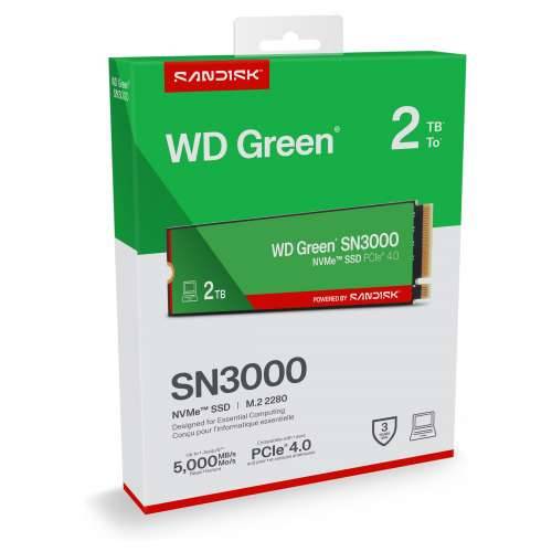 WD SSD Green SN3000 - 2 TB - M.2 2280 - PCIe 4.0 x4 NVMe Cijena