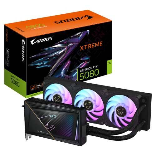 AORUS GeForce RTX 5080 XTREME WATERFORCE 16G - OC Edition - graphics card - GeForce RTX 5080 - 16 GB Cijena