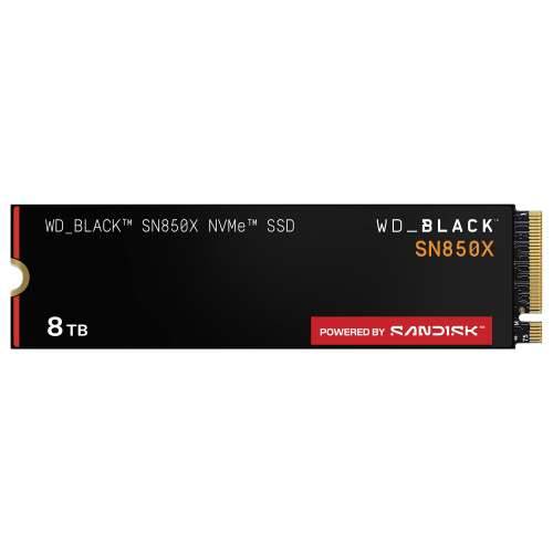 WD Hard Drive Black SN850X - 8TB - PCIe Gen4 NVMe - Black Cijena