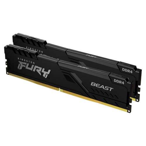 Kingston FURY Beast - DDR4 - kit - 16 GB: 2 x 8 GB - DIMM 288-pin - 3200 MHz / PC4-25600 - unbuffered Cijena