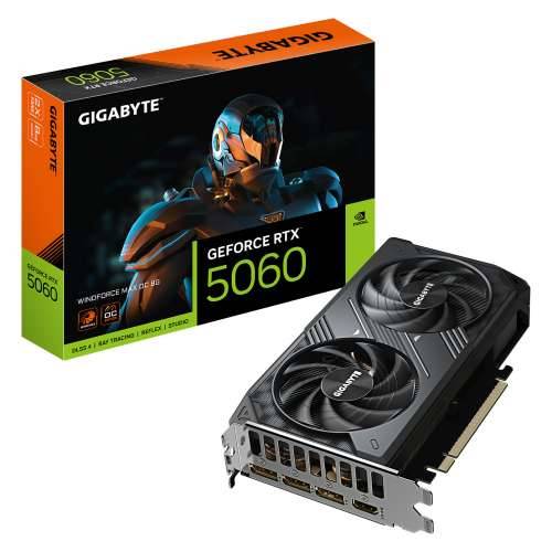 Gigabyte WINDFORCE MAX - OC Edition - graphics card - GeForce RTX 5060 - 8 GB Cijena