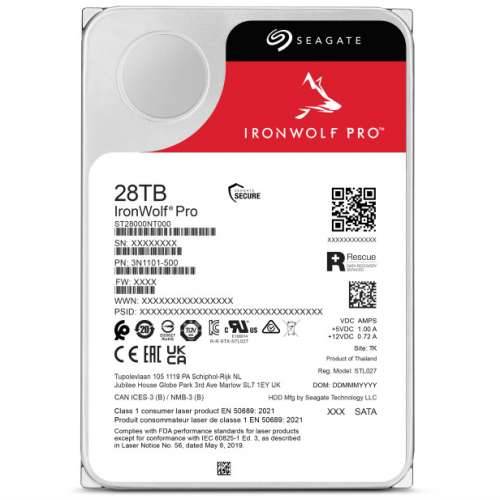Seagate HDD IronWolf Pro ST28000NT000 - 28 TB - 3.5” - SATA 6 GB/s Cijena