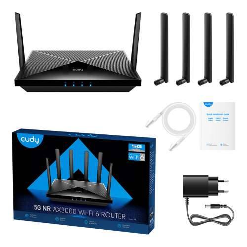 Cudy P5 - wireless router - WWAN - Wi-Fi 6 - 5G, 4G - desktop, wall-mountable Cijena