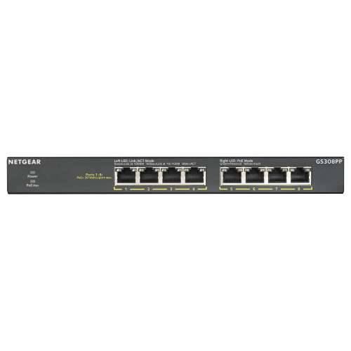 NETGEAR Switch GS308PP - 8 Ports - 8x GE (10/100/1000) - 8x PoE+ Cijena