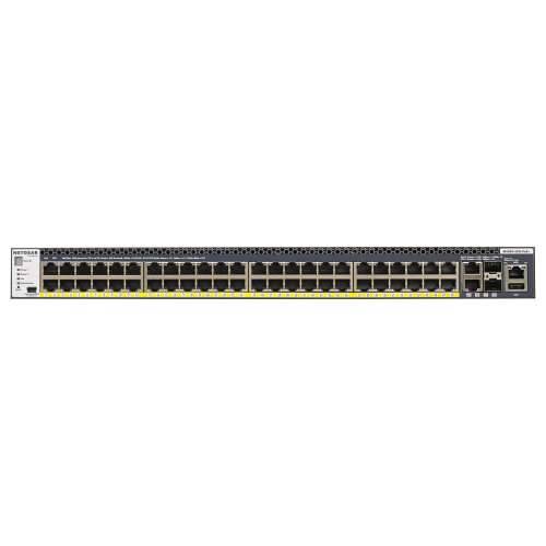 NETGEAR Switch M4300-52G-PoE+ - 52 Ports - 48x GE (10/100/1000) - 2x SFP+ - 48x PoE+ - 1x USB 2.0