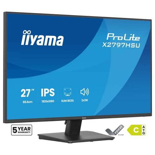 68.6cm/27“ (1920x1080) iiyama ProLite X2797HSU-B1 16:9 IPS 4ms 120Hz HDMI DisplayPort USB VESA Speaker Black Cijena