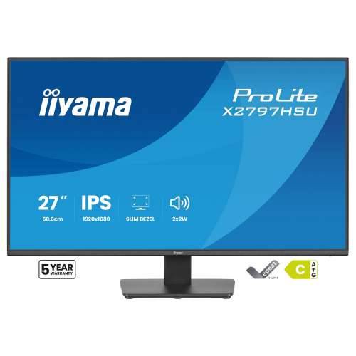 68.6cm/27“ (1920x1080) iiyama ProLite X2797HSU-B1 16:9 IPS 4ms 120Hz HDMI DisplayPort USB VESA Speaker Black Cijena