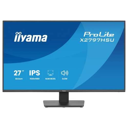 68.6cm/27“ (1920x1080) iiyama ProLite X2797HSU-B1 16:9 IPS 4ms 120Hz HDMI DisplayPort USB VESA Speaker Black Cijena