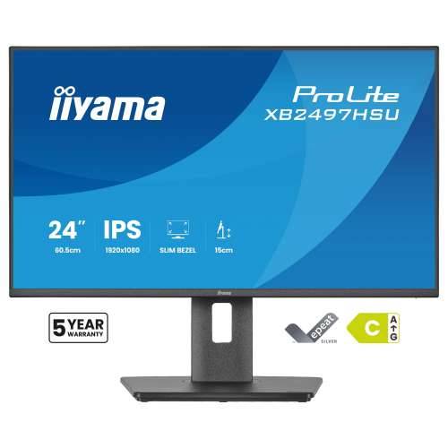 60.5cm/23.8“ (1920x1080) iiyama ProLite XB2497HSU-B1 16:9 IPS 4ms 120Hz HDMI DisplayPort USB VESA Speaker Black Cijena