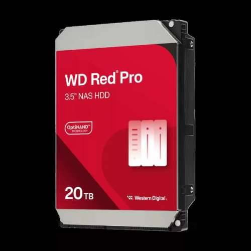 WD Red Pro WD202KFGX, 20TB, 3,5”, 512MB, 7200rpm