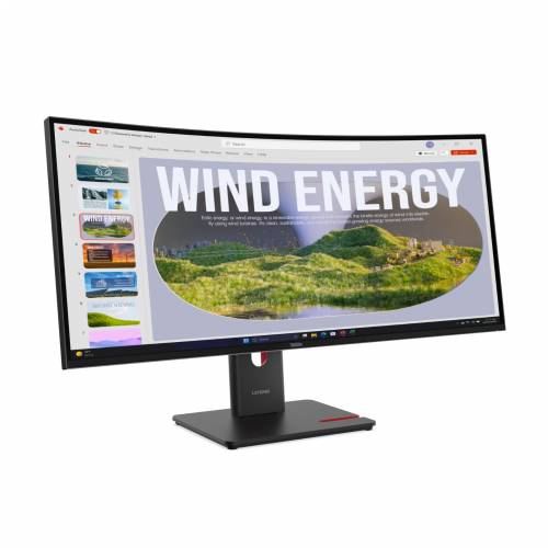 Lenovo T34WD-40 WQHD VA, HDMI, DP, USB-C, curved