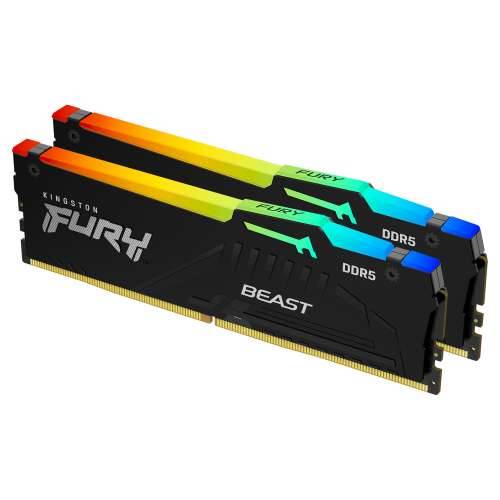 KINGSTON 16GB 6000MT/s DDR5 CL30 DIMM Kit of 2 FURY Beast RGB EXPO