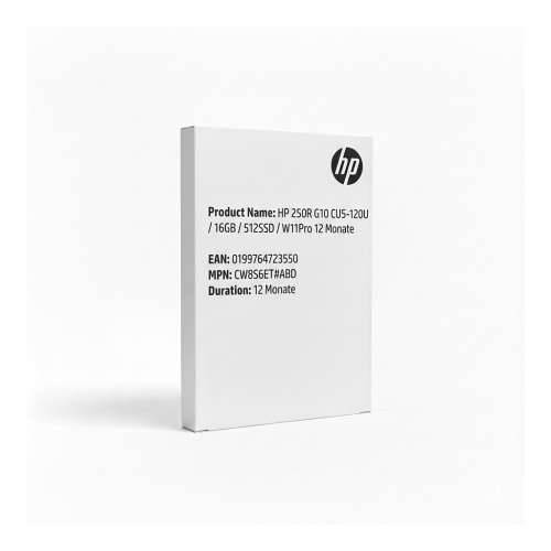 HP 250R G10 CU5-120U/16GB/512SSD/W11Pro 12 months