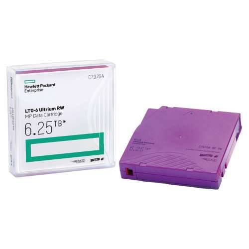 HPE LTO Ultrium 6 6.25TB MP RW Non Custom Labeled 20-pack