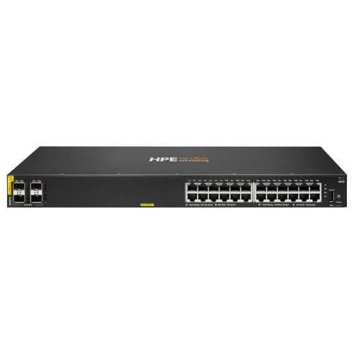 HPE Aruba Networking CX 6000 24p 10M/100M/1G Class4 PoE 4p SFP 1G 370W Switch EU