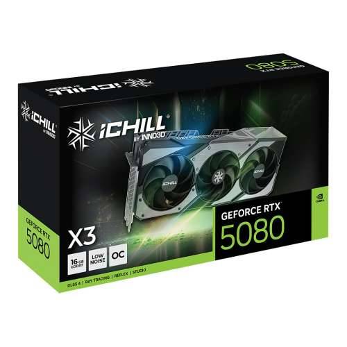 Inno3D iChiLL GeForce RTX 5080 X3 - graphics card - GeForce RTX 5080 - 16 GB Cijena