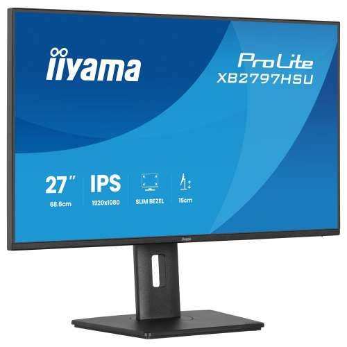 68.6cm/27“ (1920x1080) iiyama ProLite XB2797HSU-B1 16:9 IPS 4ms 120Hz HDMI DisplayPort USB VESA Speaker Black Cijena