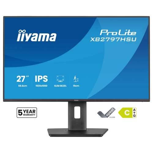 68.6cm/27“ (1920x1080) iiyama ProLite XB2797HSU-B1 16:9 IPS 4ms 120Hz HDMI DisplayPort USB VESA Speaker Black Cijena