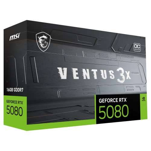 MSI GeForce RTX 5080 16G VENTUS 3X OC - graphics card - GeForce RTX 5080 - 16 GB Cijena