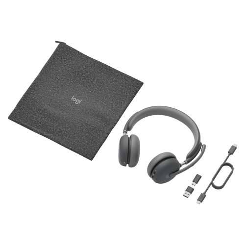 Logitech Headset - Zone Wireless 2 UC - Graphite UC - 2.4GHZ/BT - Emea-914 - A00174 A00172 NO STAND