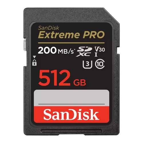 CARD 512GB Sandisk Extreme PRO sdxc 200MB/s