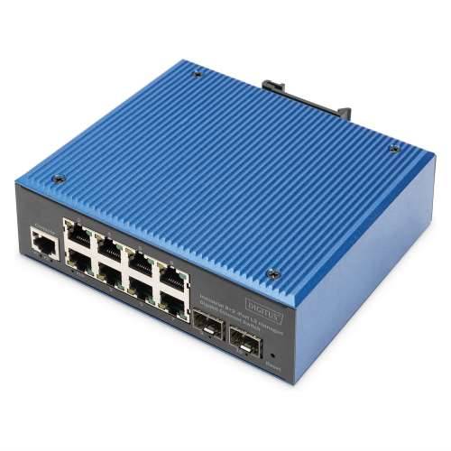 Digitus 8+2P Industrial Gigabit Ethernet Switch L2 managed