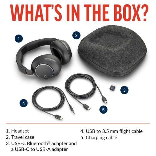 Poly Headset Voyager Surround 80 UC - wireless/bluetooth - Black Cijena