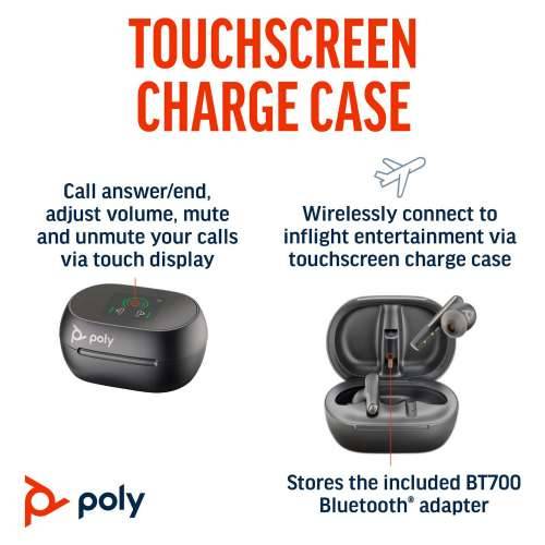 HP Poly Bluetooth Headset Voyager Free 60+ UC USB-C black Cijena